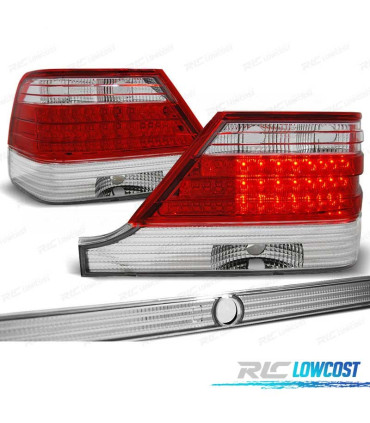 FEUX ARRIÈRE MERCEDES CLASSE S W140 94-98 LED ROUGE CHROMÉ