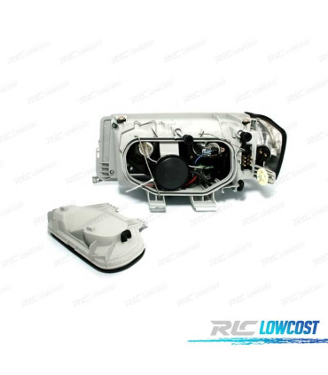 PHARES MERCEDES 190 W201 82-93 LOUPE FOND CHROMÉ