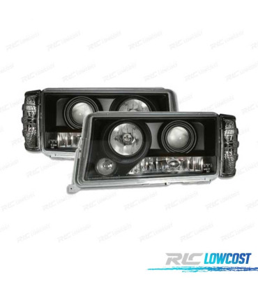 PHARES MERCEDES 190 W201 82-93 LOUPE FOND NOIR