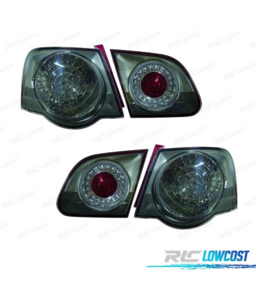 FEUX ARRIÈRE VOLKSWAGEN VW PASSAT 05-10 LED FOND CHROMÉ FUMÉ