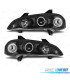 PHARES OPEL TIGRA 95-03 ANGEL EYES CCFL FOND NOIR