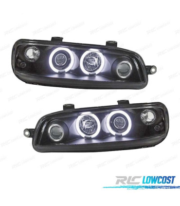 PHARES FIAT PUNTO 99-03 ANGEL EYES CCFL FOND NOIR