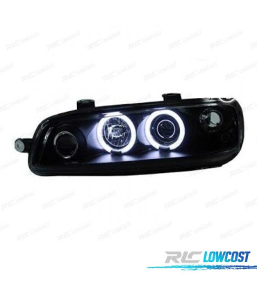 PHARES FIAT PUNTO 99-03 ANGEL EYES CCFL FOND NOIR