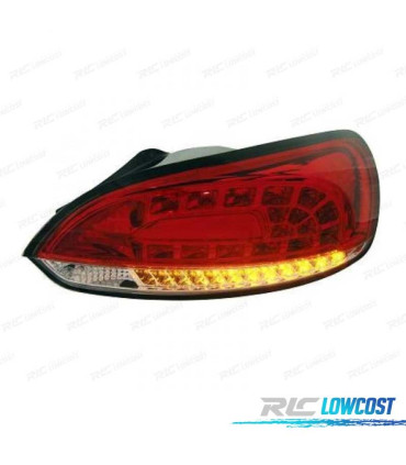 FEUX ARRIÈRE VOLKSWAGEN VW SCIROCCO 08-14 LED ROUGE CHROME