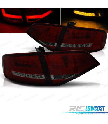 FEUX ARRIÈRE AUDI A4 B8 07-11 LIGHT BAR ROUGE FUMÉ