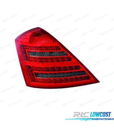 FEUX ARRIÈRE MERCEDES CLASSE S W221 05-11 LED ROUGE FUMÉ
