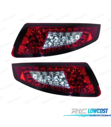 FEUX ARRIÈRE PORSCHE 997 04-08 LED ROUGE CHROME