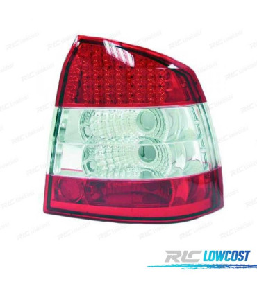 FEUX ARRIÈRE OPEL ASTRA G 3P 5P 97-04 LED ROUGE CHROMÉ