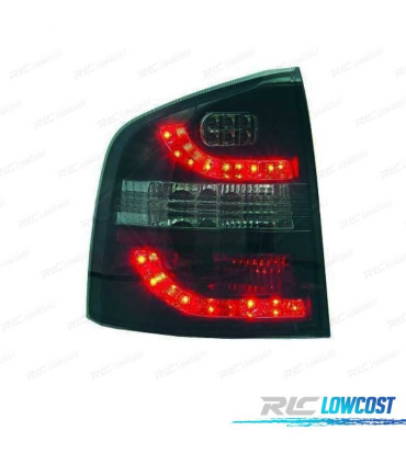 FEUX ARRIÈRE SKODA OCTAVIA KOMBI 05-13 LED FOND NOIR