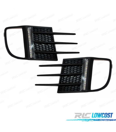 GRILLES FEUX DIURNES VOLKSWAGEN VW GOLF 6 MKVI 08-12 + ANTIBROUILLARD