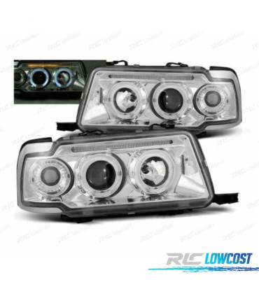 PHARES AUDI 80 91-94 ANGEL EYES CHROMÉ