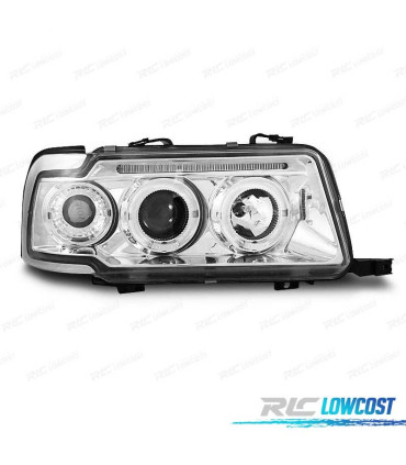 PHARES AUDI 80 91-94 ANGEL EYES CHROMÉ