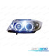 PHARES BMW E90 E91 05-08 ANGEL EYES FOND CHROMÉ