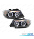 PHARES BMW E90 E91 05-08 ANGEL EYES FOND NOIR