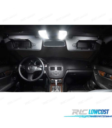 KIT 15 AMPOULES LED INTÉRIEUR MERCEDES CLASSE C S205 BREAK WAGON C160 C180 C200 C220 C250 C300 C350 C400 C450 20