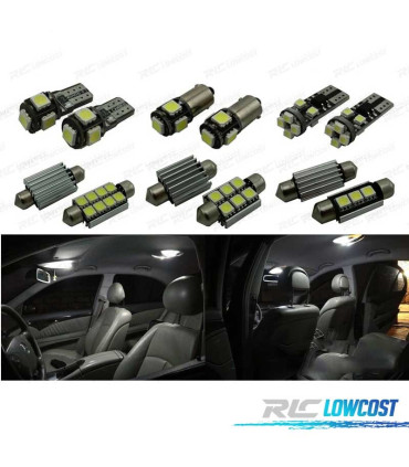 KIT 17 AMPOULES LED INTÉRIEUR POUR MERCEDES CLASSE E W211 E55 AMG E320 02-08
