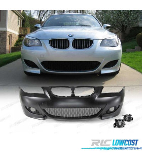 PARE CHOCS FRONTAL BMW E60 E61 03-07 LOOK M5 SRA + ANTIBROUILLARD