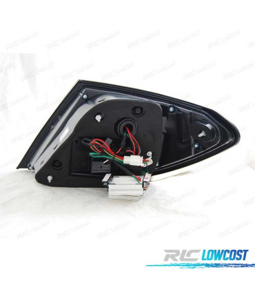 FEUX ARRIÈRE MERCEDES CLASSE C W204 07-11 LED FOND CHROME FUMÉ