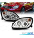 PHARES MERCEDES CLASSE SLK R170 96-04 ANGEL EYES FOND CHROMÉ