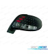 FEUX ARRIÈRE PEUGEOT 206 98-09 LED FOND NOIR
