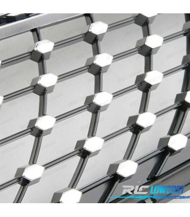 CALANDRE POUR MERCEDES W205 AMG 14-18 LOOK DIAMOND SILVER