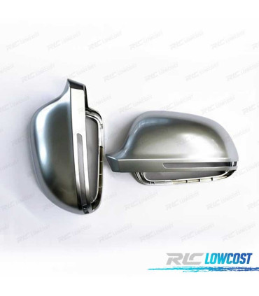 COQUES RÉTROVISEURS AUDI A3 8P 08-10 ALUMINIO CROMO