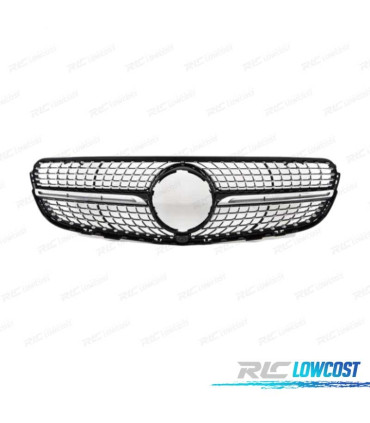 CALANDRE MERCEDES CLASSE GLC X253 C253 AMG 15-18 LOOK DIAMOND NOIR