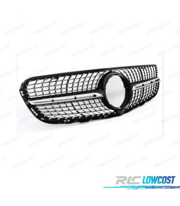 CALANDRE MERCEDES CLASSE GLC X253 C253 AMG 15-18 LOOK DIAMOND NOIR