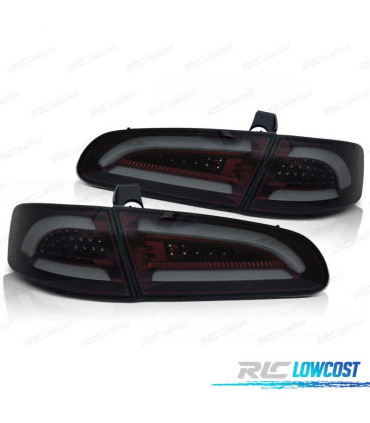 FEUX ARRIÈRE LED BAR SEAT IBIZA 6L 02-08 ROUGE FUMÉ