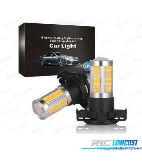 KIT CLIGNOTANTS LED PY24W BLANC 33 SMD