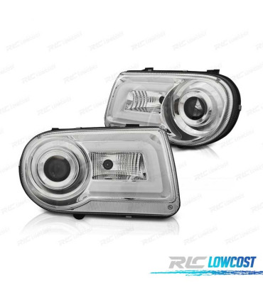 PHARES CHRYSLER 300C 05-10 CHROMÉ