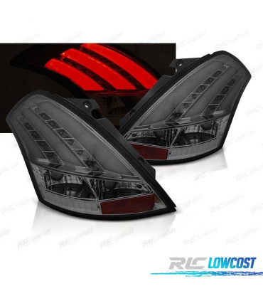 FEUX ARRIÈRE SUZUKI SWIFT V 10-17 NEW LED BAR FUMÉ