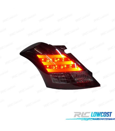 FEUX ARRIÈRE POUR SUZUKI SWIFT SPORT 10-17 LED BAR LTI NOIR