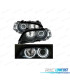 PHARES BMW E46 COUPE 99-03 ANGEL EYES CCFL + CLIGNOTANT FOND NOIR