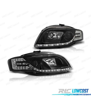 PHARES LED AUDI A4 B7 04-08 NOIR
