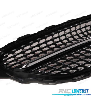 CALANDRE MERCEDES W205 C205 19- LOOK DIAMOND NOIR