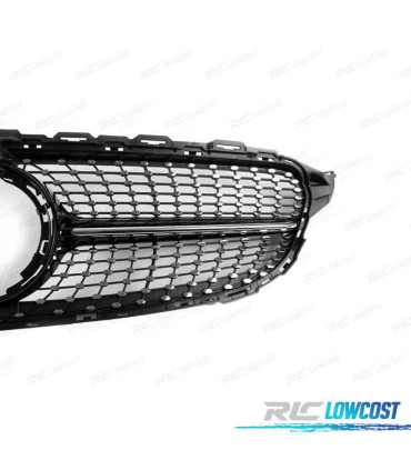 CALANDRE MERCEDES W205 C205 19- LOOK DIAMOND NOIR