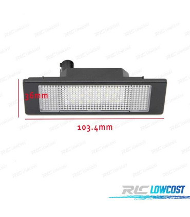 ÉCLAIRAGE PLAQUE D´IMMATRICULATION LED BMW E81 E87 04-11