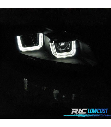 PHARES POUR VOLKSWAGEN VW GOLF MK6 08-12 DAYLIGHT FOND NOIR