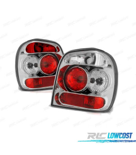 FEUX ARRIÈRE VOLKSWAGEN VW POLO 6N HATCHABCK 94-99 CHROMÉS