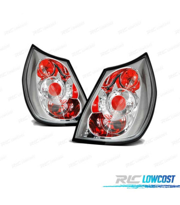 FEUX ARRIÈRE POUR RENAULT SCENIC 03-06 STYLE LEXUS CHROMÉ