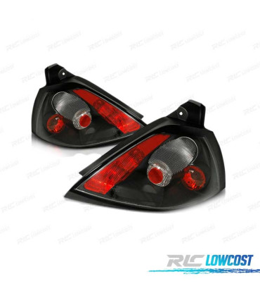 FEUX ARRIÈRE POUR RENAULT MEGANE II 02-05 STYLE LEXUS NOIR