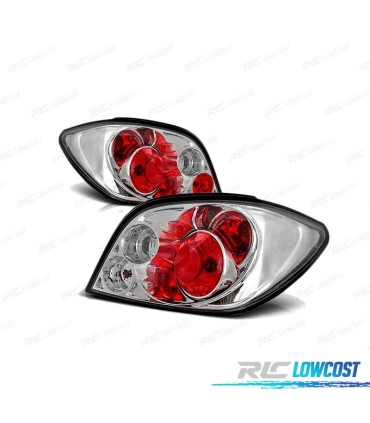 FEUX ARRIÈRE PEUGEOT 307 01-07 CHROMÉ