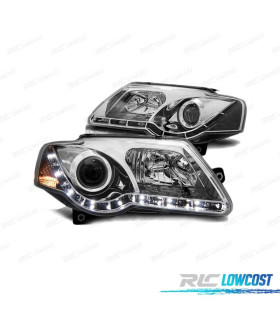 PHARES VOLKSWAGEN VW PASSAT 3C 05-10 DAYLIGHT CHROMÉ