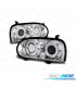 PHARES POUR VOLKSWAGEN VW GOLF 3 91-97 ANGEL EYES CHROMÉ