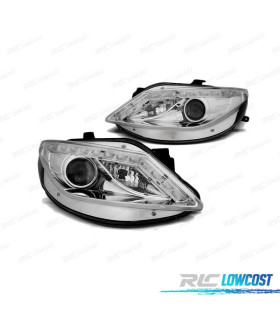 PHARES SEAT IBIZA 6J 08-12 LOOK R8 LED CHROMÉ