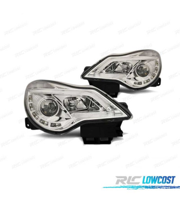 PHARES OPEL CORSA D 11-14 LED TRU DRL CHROMÉ