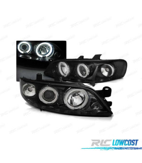 PHARES OPEL VECTRA B 99-02 ANGEL EYES CCFL NOIR