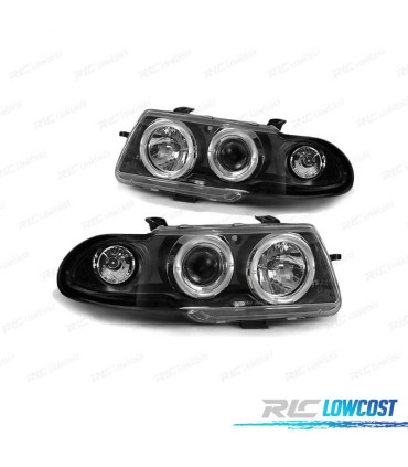 PHARES OPEL ASTRA F 91-94 ANGEL EYES NOIR