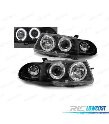 PHARES OPEL ASTRA F 91-94 ANGEL EYES NOIR